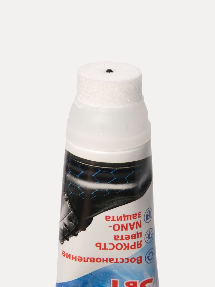 Крем для обуви туба с губкой 75мл черный